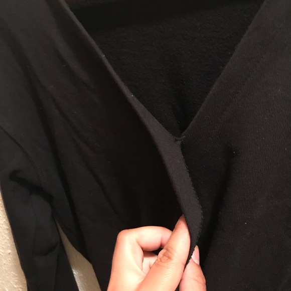 Jcrew wrapped sweatshirt black, small - Picture 5 of 5
